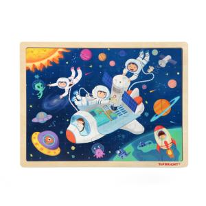 Dřevěné puzzle vesmír