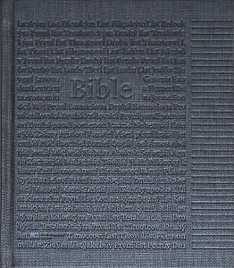 Poznámková Bible antracitová