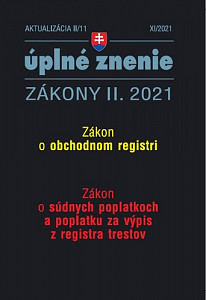 Aktualizácia II/11 2021 Obchodný register