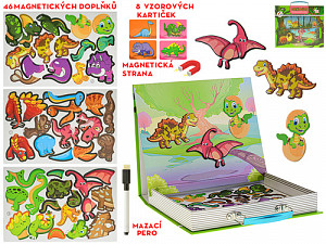 Tabulka magnetický kufřík Malý dinosaurus