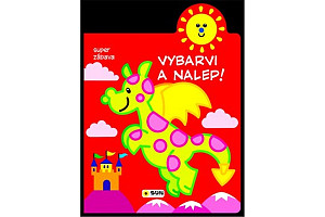 Dráček 2-3 roky: Vybarvi a nalep