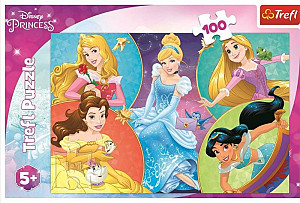 Puzzle Disney princezny: Setkání sladkých princezen