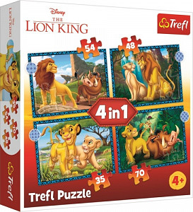 Puzzle Dobrodružství Lvího krále 4v1