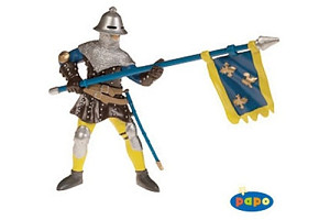 Válečník se standartou modrý