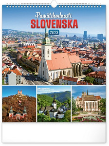 Pamätihodnosti Slovenska 2023 - nástenný kalendár