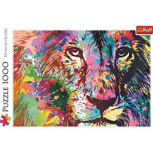 Puzzle Barevný lev 1000 dílků
