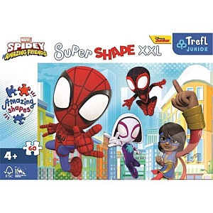 Puzzle Super Shape XXL Spidey a jeho úžasní přátelé 60 dílků