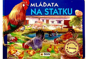 Mláďata na statku - Slož si knížku (4 puzzle o 48 dílcích)