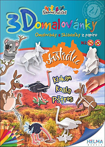 3D omalovánky Austrálie