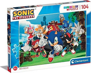 Puzzle Ježek Sonic 104 dílků