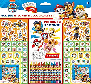 Samolepkový set s omalovánkami 500 Tlapková patrola