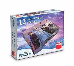 Dřevěné kostky Frozen II