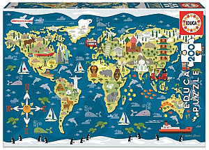 Puzzle Mapa světa