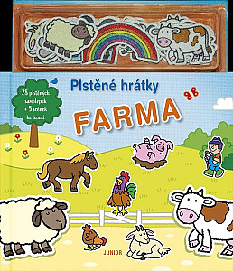 Plstěné hrátky Farma + 28 plstěných samolepek a 5 scén ke hraní