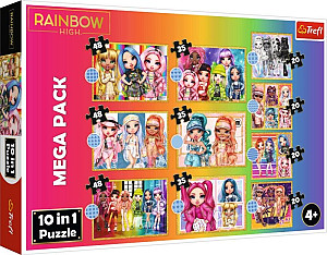 Puzzle Rainbow High MEGA PACK 10v1