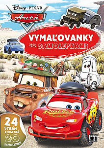 Vymaľovanky so samolepkami Autá