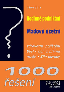1000 řešení 7-8/2023 Rodinné podnikání, Mzdová účetní