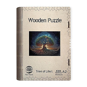 Dřevěné puzzle Strom života A2