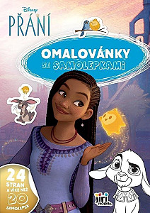 Omalovánky A4 se samolepkami Přání