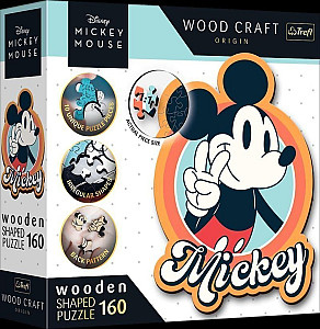 Wood Craft Origin puzzle Mickey Mouse Retro 160 dílků