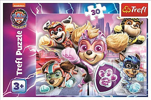 Puzzle Tlapková patrola Hrdinové z města 30 dílků