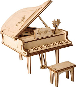 3D dřevěné puzzle Klavír