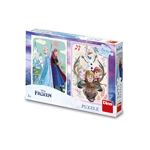 Puzzle 2x77 Frozen Anna a Elsa