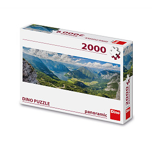 Puzzle 2000 Pohled na Alpy panoramic