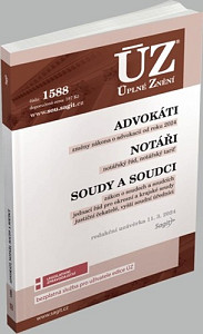 ÚZ 1588 Advokáti, Notáři, Soudci a soudy