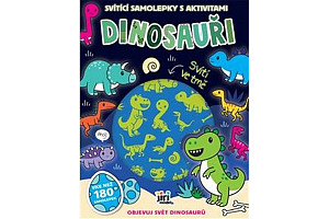 Svítící samolepky s aktivitami Dinosauři