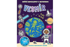 Svítící samolepky s aktivitami Vesmír