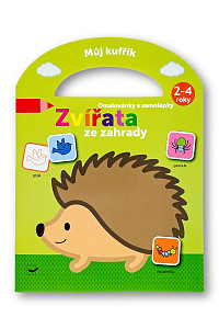Můj kufřík Omalovánky a samolepky Zvířata ze zahrady