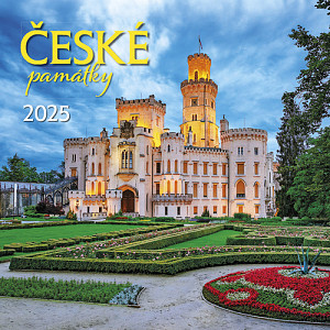 Kalendář 2025 České památky, nástěnný, 33 x 33 cm
