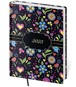 Diář 2025 Vario Lyra denní B6 Invitation