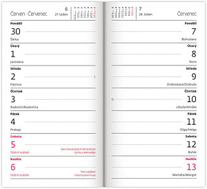 Diář 2025 Napoli design 6, čtrnáctidenní