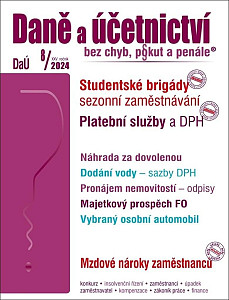 DaÚ 8/2024 Daně a účetnictví bez chyb, pokut a penále