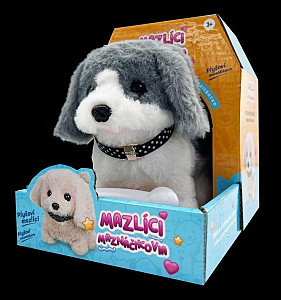 Mazlíci Pejsek Punťa šedobílý