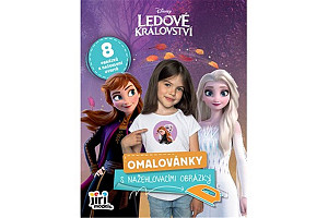 Omalovánky s nažehlovacími obrázky Ledové království