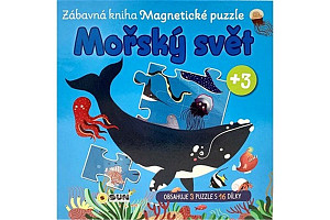 Zábavná magnetická kniha Mořský svět - čti a skládej