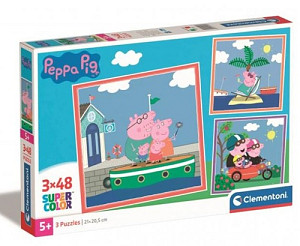 Puzzle 3x48 Peppa Pig