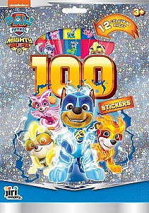 100 samolepek s omalovánkovými listy Tlapková patrola