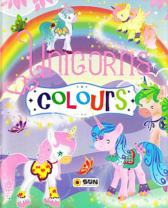 Unicorns - colours - fialová