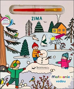 Maľovanie vodou Zima