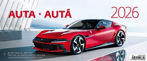 Plánovací kalendář Auta 2026 - stolní kalendář