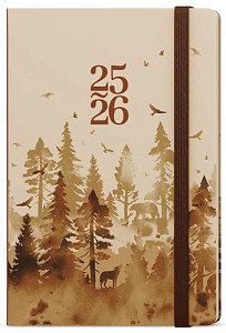 18měsíční týdenní diář 2026 Lungo B6 Les