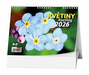 Květiny 2026 - stolní kalendář