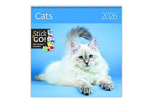 Cats 2026 - nástěnný kalendář
