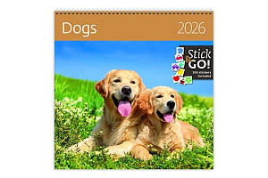 Dogs 2026 - nástěnný kalendář