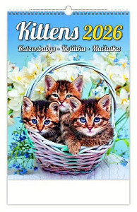 Koťátka 2026 - nástěnný kalendář