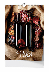 Víno - nástěnný kalendář
